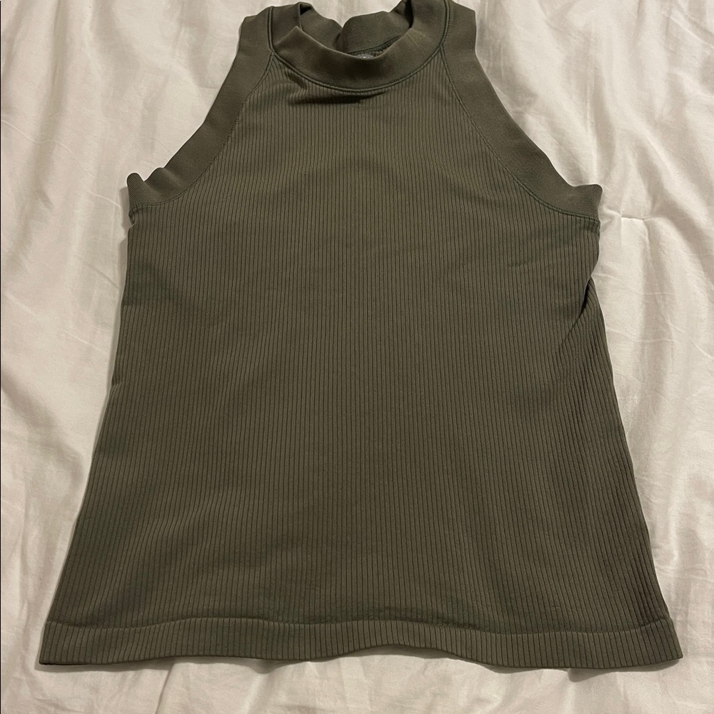 Athleta olive green razor back